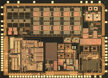 Photograph of final prototype receiver chip