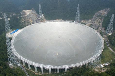 The world's largest radio telescope has already discovered 53 stars but is struggling to attract researchers to its remote location in a mountainous region of China. Photo: Handout