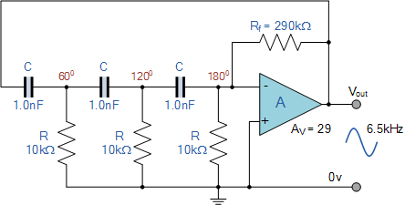 rc oscillator op amp circuit