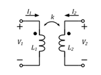 Figure 1. A simplified coupled inductor as a transformer